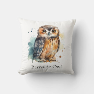 Almofada Custom Barn Owl Farmhouse Welcome