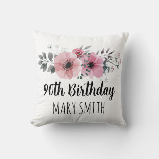 Almofada Custom Birthday Throw Pillow