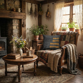 Almofada  Custom children's name rustic stylish