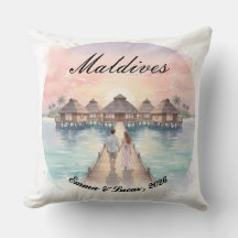 Custom Couple Maldives Honeymoon Keepsake