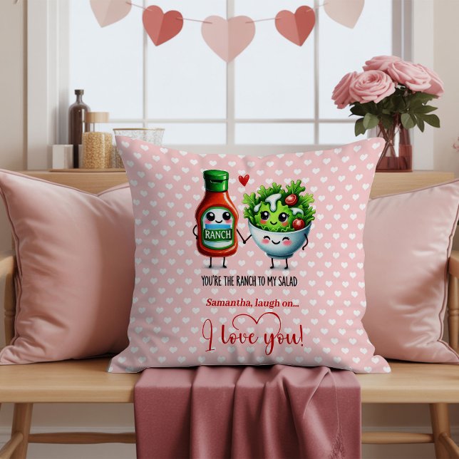 Almofada Custom Name Cute Food Funny Valentine Pillow (Custom Name Cute Food Funny Valentine Pillow

)