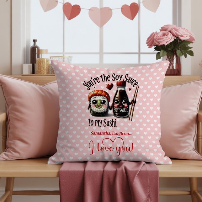 Almofada Custom Name Funny Food Quote Valentine Pillows (Custom Name Funny Food Quote Valentine Pillow

)