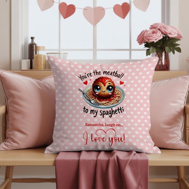 Almofada Custom Name Funny Valentine Love Pillow Gift (Custom Name Funny Valentine Love Pillow)