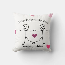 Almofada Custom Personalized Valentines Pillow