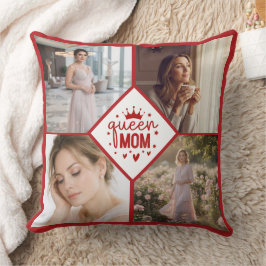 Almofada Custom Queen Mom Photo Collage Keepsake