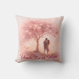 Almofada Custom Romantic Couple Throw Pillow