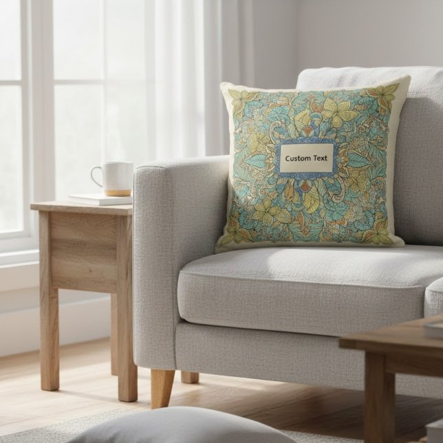 Almofada Custom Text Zentangle Mandala Pillow (Criador carregado)