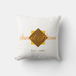 Almofada Customizable Sweet Home Throw Pillow – Est. xx