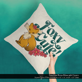 Almofada Cuta Foxy com Flores