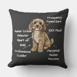 Almofada Cute Anatomy of a Cockapoo Dog Lover Gift
