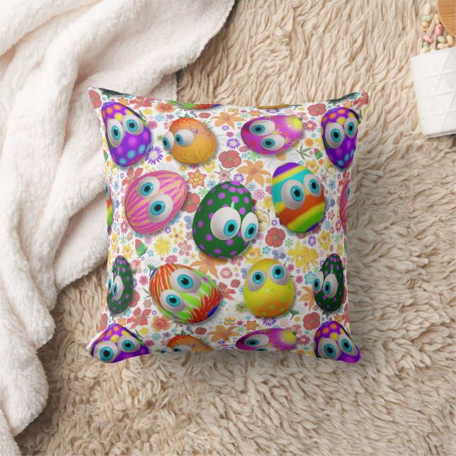 Almofada Cute and Funny Easter Eggs Cartoon (Cobertor)