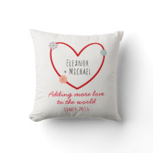 Cute Aniversário de Casamento e Nomes Coração Amor