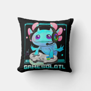 Almofada Cute Axolotl Lover Gamesalotl Gaming Axolotl Kids