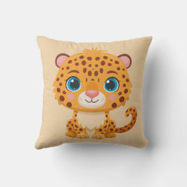 Almofada Cute Baby Leopard Safari Animal Kids