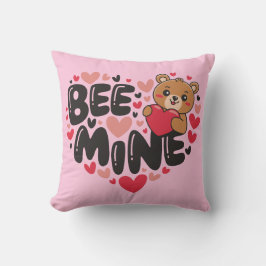 Almofada Cute Bee Mine Teddy Bear Valentine's Day