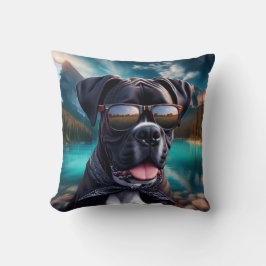 Almofada Cute Boxer Dog with Shades