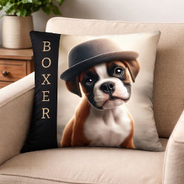 Almofada Cute Boxer Puppy – Stylish Dog Art