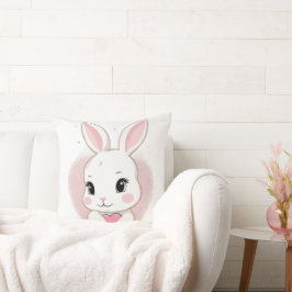 Almofada Cute Bunny Holding Heart | Romantic Design