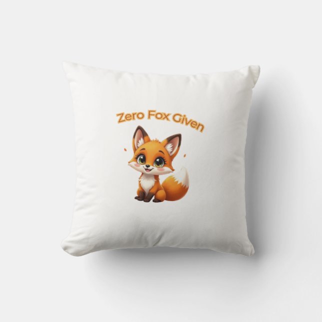 Almofada Cute Cartoon Fox – Adorable Kawaii Style (Frente)