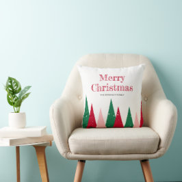 Almofada Cute Colorful Christmas Trees Modern Decor