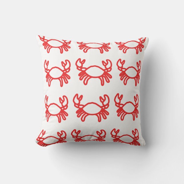 Almofada Cute Crab Pattern (Frente)
