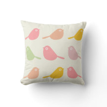 Cute Custom Little Birds Pastel Colors