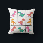 Almofada Cute Dinosaur Grid Design with Nine Colorful Dino<br><div class="desc">This design features a playful grid layout showcasing nine unique dinosaur illustrations, each with its own personality and charm. The structured grid gives a clean, modern look while the cute and colorful dinosaurs add a fun, whimsical feel. With a mix of friendly expressions, soft colors, and simple shapes, the design...</div>