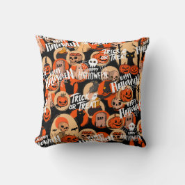 Almofada Cute e Assustador Halloween Vibrações Assustadoras