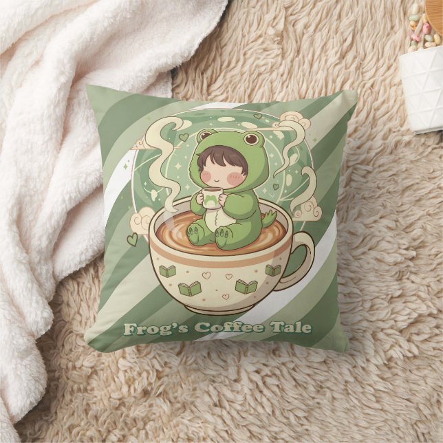 Almofada Cute Froggy Coffee Tale Design (Cobertor)