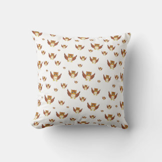 Almofada Cute Golden Owl Seamless Pattern