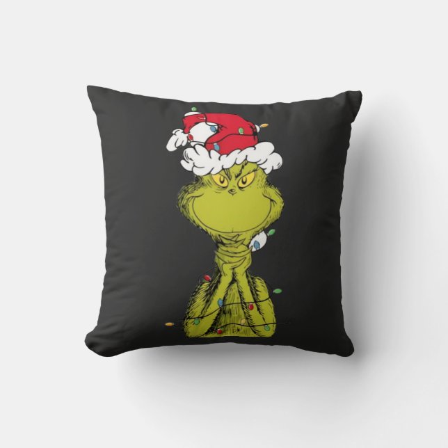Almofada Cute Green  Grinch Christmas Creature Design (Frente)