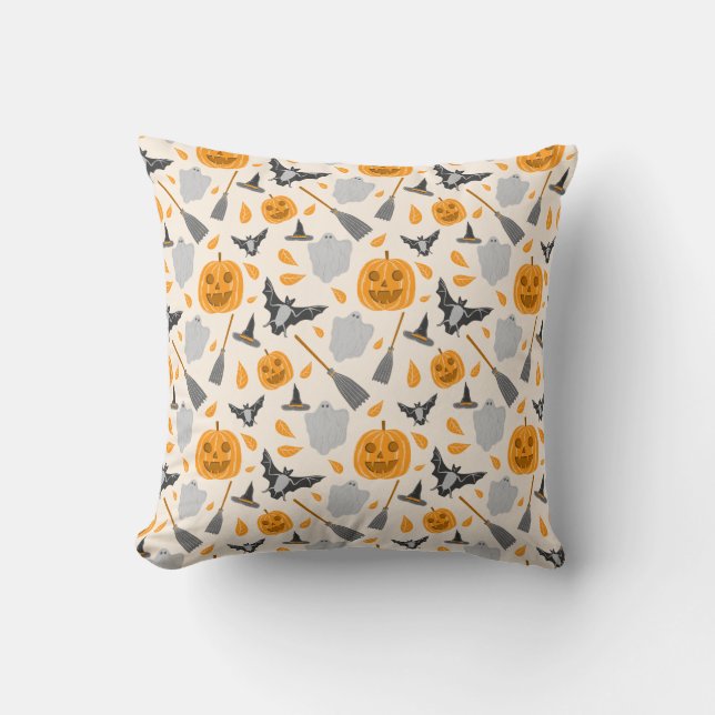 Almofada Cute Halloween Throw Pillow (Frente)