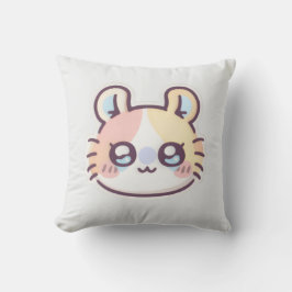 Almofada Cute Kawaii Cat Throw Pillow – Adorable Kitty 