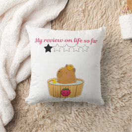 Almofada Cute kawaii design de desenho do capybara