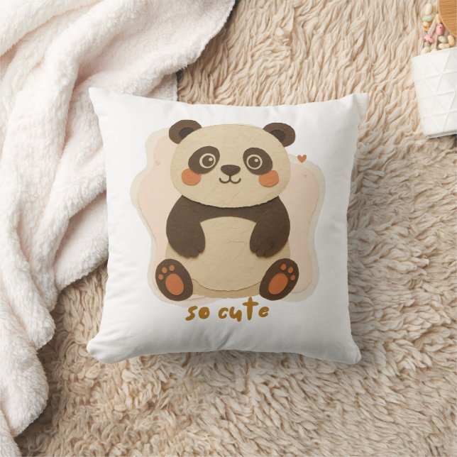 Almofada Cute Kawaii Panda Cartoon (Cobertor)