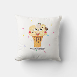 Almofada Cute kid pillow Add A Topping Addie Creamy Dreamie