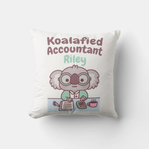 Almofada Cute Koala Bear Koalafied Contabilista Funny Pun