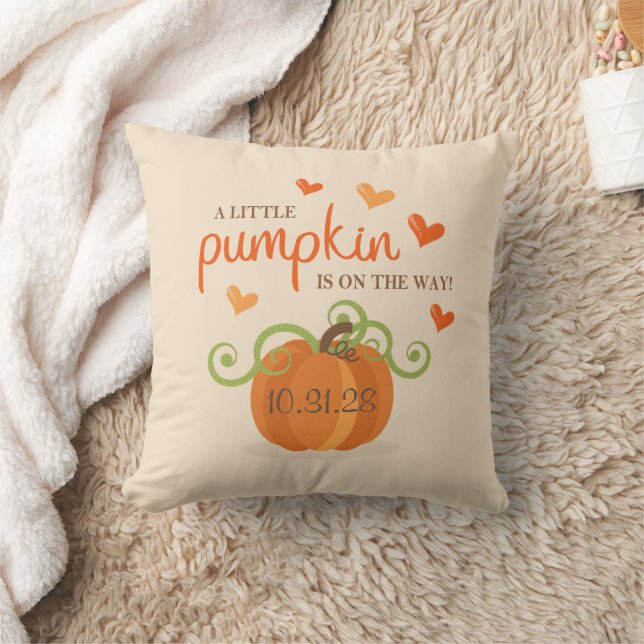 Almofada Cute Little Pumpkin Baby Shower Napkins (Cobertor)