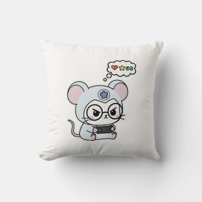 Almofada Cute lovely little adorable mouse (Frente)