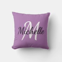 Cute Minimal Roxo Monogramado