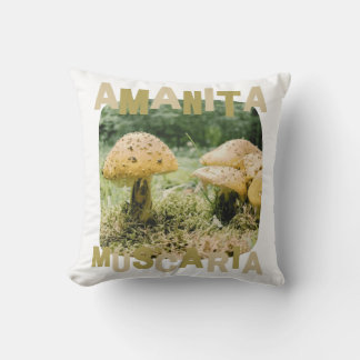 Almofada Cute mushroom, Amanita muscaria, Forest