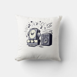 Almofada Cute Music Lover – Fun Cartoon Music Pillow