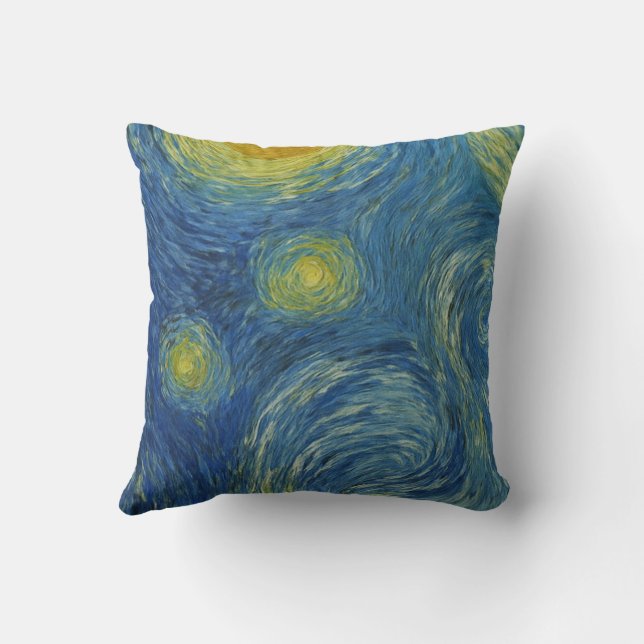 Almofada Cute Panda Bear - Van Gogh Style - Starry Night  (Verso)