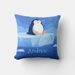 Almofada Cute Penguin Gift, Personalized Penguin 