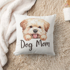 Almofada Cute Puppy Dog Mom Design 