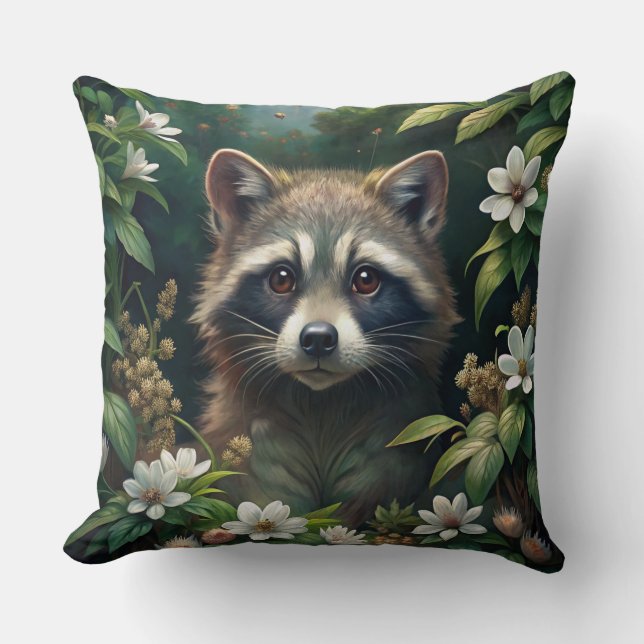 Almofada Cute Raccoon (Frente)