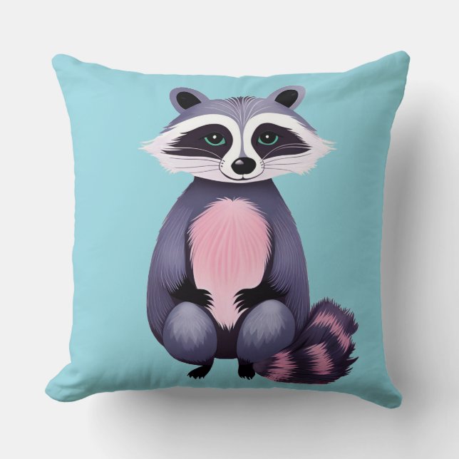 Almofada Cute Raccoon (Frente)
