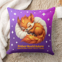 Cute Raposa Filhote Dormindo no Céu Noturno de Nat