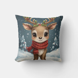 Almofada Cute reindeer Christmas for cozy living room