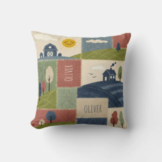 Almofada Cute Rustic Country Farmhouse Patchwork